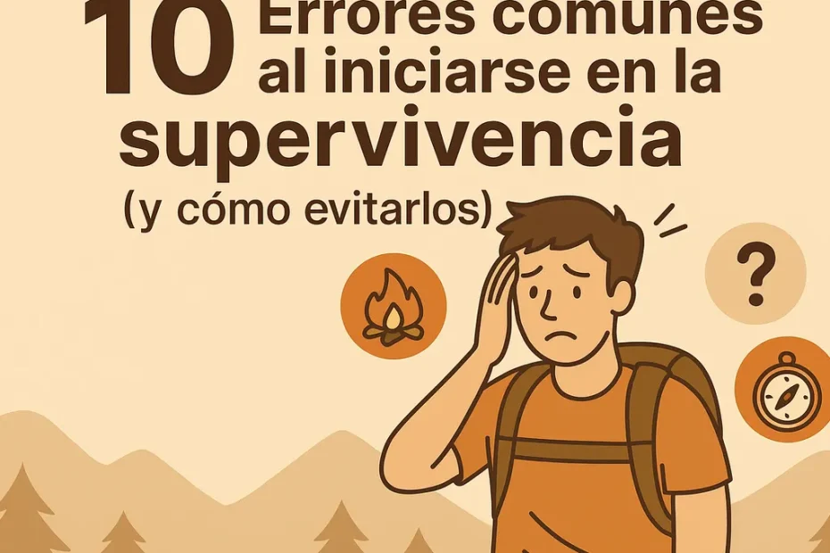 10 errores comunes al iniciarse en la supervivencia (y cómo evitarlos)